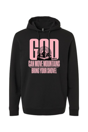 God Can Move Mountains Lightweight Performance Hoodie