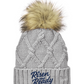 R&R Fur Pom Beanie