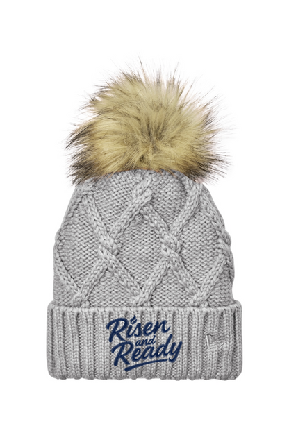 R&R Fur Pom Beanie