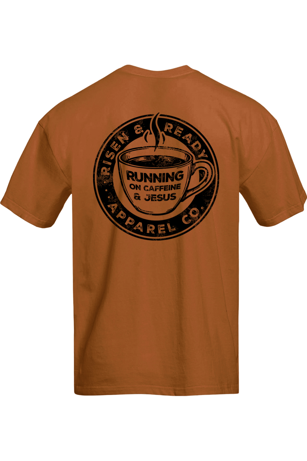 Running on Caffeine and Jesus Oversized Tee