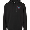 Love Never Fails Lightweight Performance Hoodie - Black