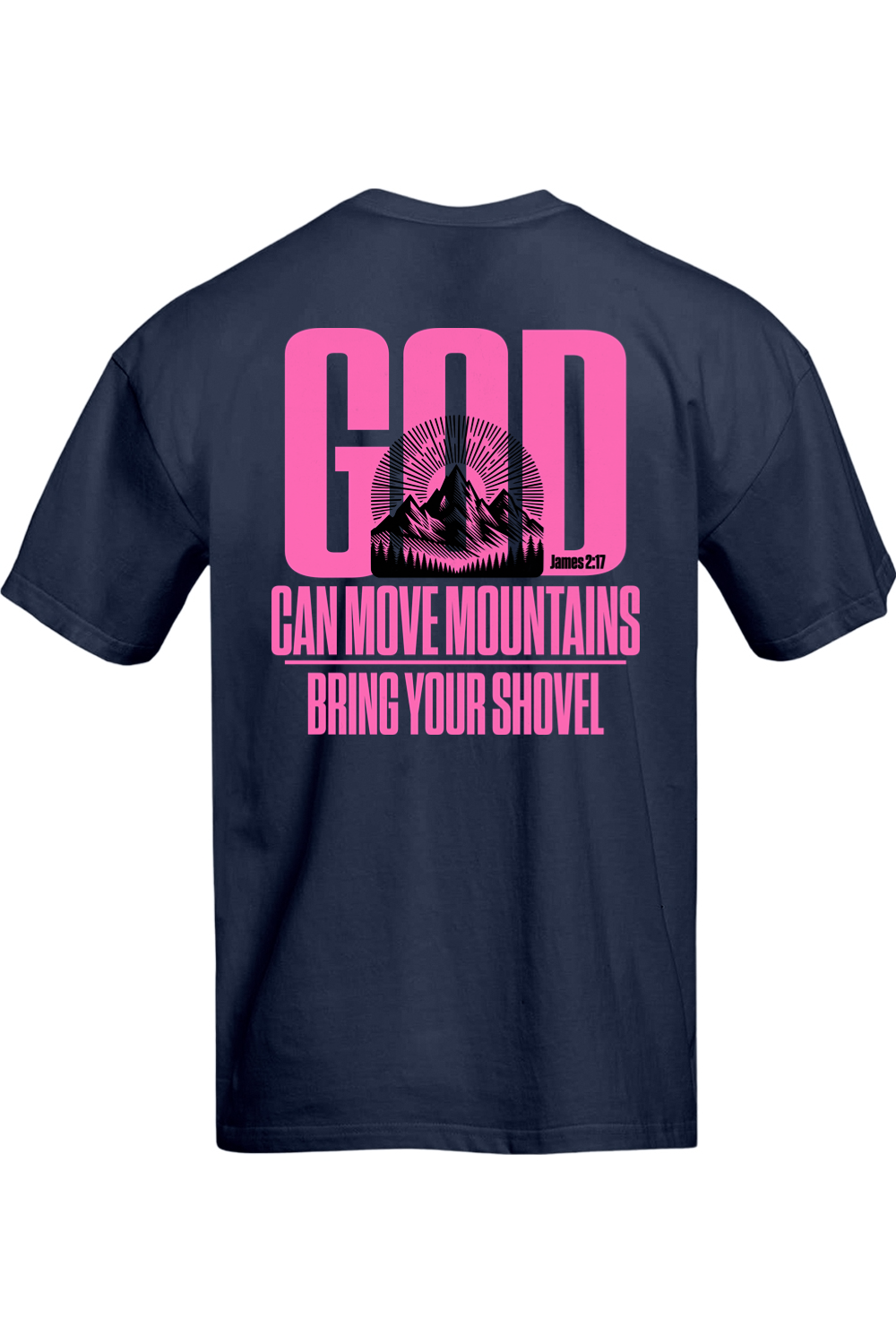 God Moves Mountains Oversized Tee
