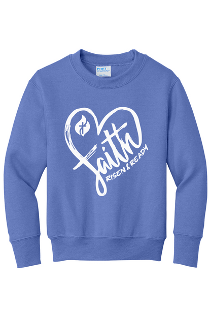 Heart of Faith Foundation Youth Crewneck Sweatshirt