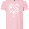 Heart of Faith Youth Foundation Tee - Heather Light Pink