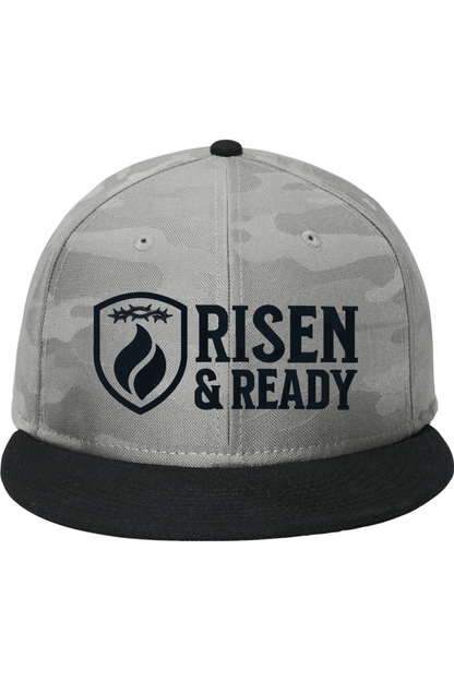 Armor & Flame Flat-Brim Snapback