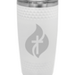R&R 20 oz. Golf Tumbler with Dimples and Clear Slider Lid