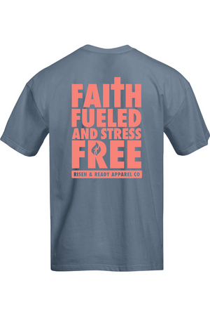 Faith Fueled and Stress Free Oversized Tee