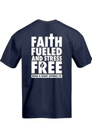 Faith Fueled and Stress Free Oversized Tee