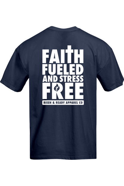 Faith Fueled and Stress Free Oversized Tee