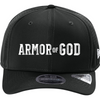 Armor of GOD Curved Perforated Snapback - Black