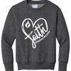 Heart of Faith Foundation Youth Crewneck Sweatshirt - Dark Heather Grey