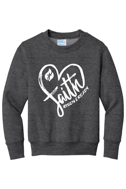 Heart of Faith Foundation Youth Crewneck Sweatshirt