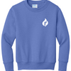 Faith Can Move Mountains Youth Foundation Crewneck Sweatshirt - Carolina Blue