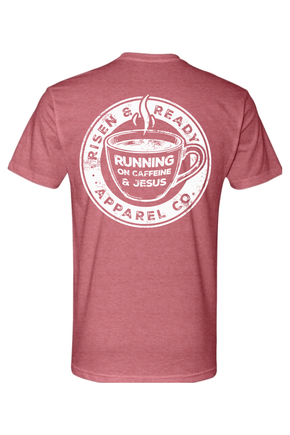 Running on Caffeine and Jesus Foundation Tee