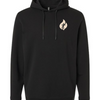 God Moves Mountains Lightweight Performance Hoodie - Black