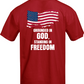Grounded In God, Standing In Freedom Oversized Tee