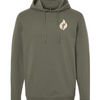 God Moves Mountains Lightweight Performance Hoodie - Pine