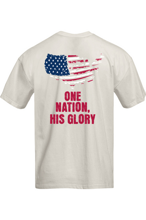 One Nation His Glory Oversized Tee