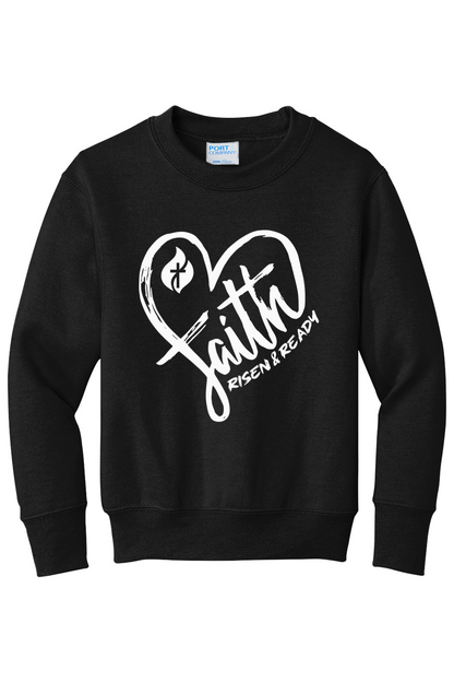 Heart of Faith Foundation Youth Crewneck Sweatshirt