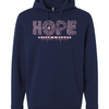 The Hope In Him Lightweight Performance Hoodie - Classic Navy