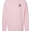 Running on Caffeine and Jesus Foundation Crewneck Sweatshirt - Light Pink