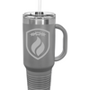 R&R Shield 40 oz. Insulated Travel Mug - Dark Gray