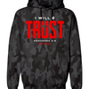 I Will Trust Foundation Hoodie - Black Camo