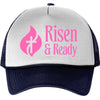 R&R Women's Foam Trucker - White/ Navy