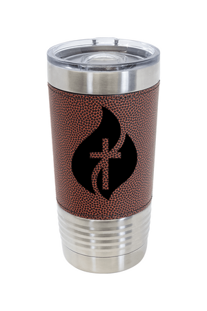 R&R 20 oz. Football Tumbler with Slider Lid