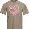 Heart of Faith Oversized Tee - Tan