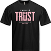 I Will Trust Oversized Tee - Black