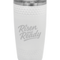 R&R 20 oz. Golf Tumbler with Dimples and Clear Slider Lid
