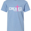 Created To Be More Youth Foundation Tee - Heather Columbia Blue