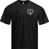 Love Never Fails Oversized Tee - Black