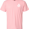Running on Caffeine and Jesus Foundation Tee - Heather Light Pink