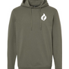 Faith Fueled and Stress Free Lightweight Performance Hoodie - Pine