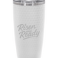 R&R 20 oz. Golf Tumbler with Dimples and Clear Slider Lid