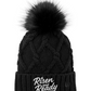 R&R Fur Pom Beanie