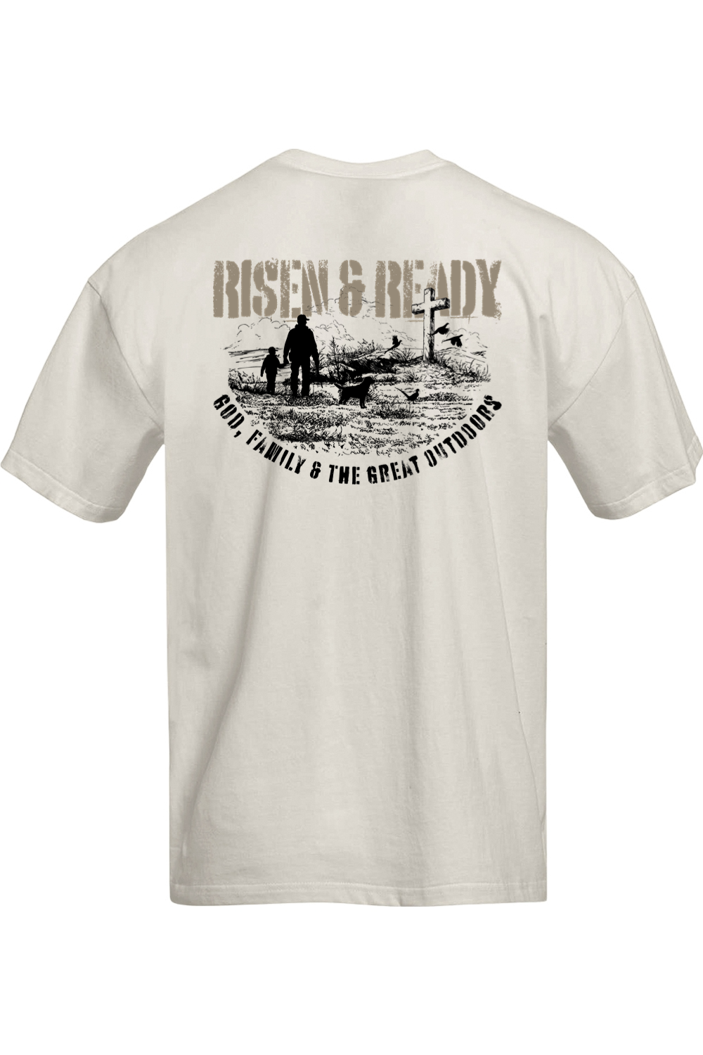 God, Family Outdoors Oversized Tee