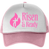 R&R Women's Foam Trucker - White/ Pink