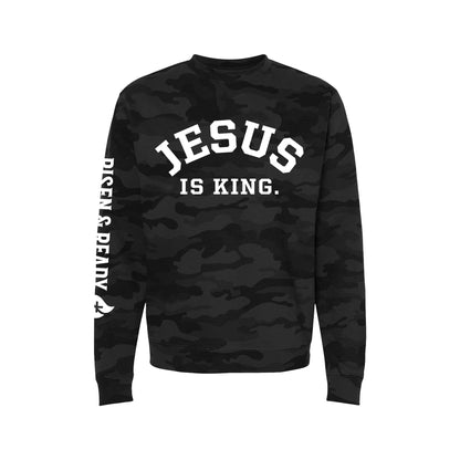 Jesus Is King Premium Heavyweight Crew