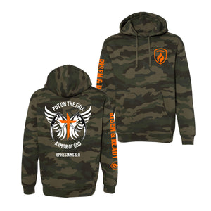 Armor of GOD Camo Premium Heavyweight Hoodie
