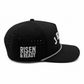 Jesus Is King Black / White Rope Premium Snapback Hat