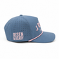 JESUS IS KING Blue / Pink Rope Premium Snapback Hat