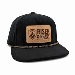 R&R Black Corduroy Snapback