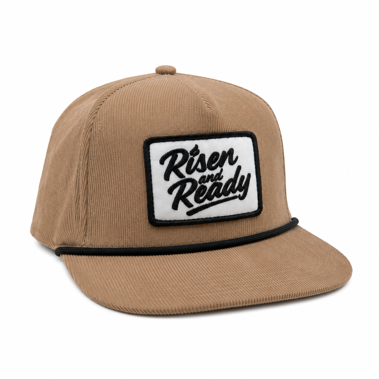 R&R Brown Corduroy Snapback Hat