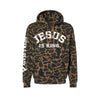 Jesus Is King Camo Premium Heavyweight Hoodie - Duck Camo