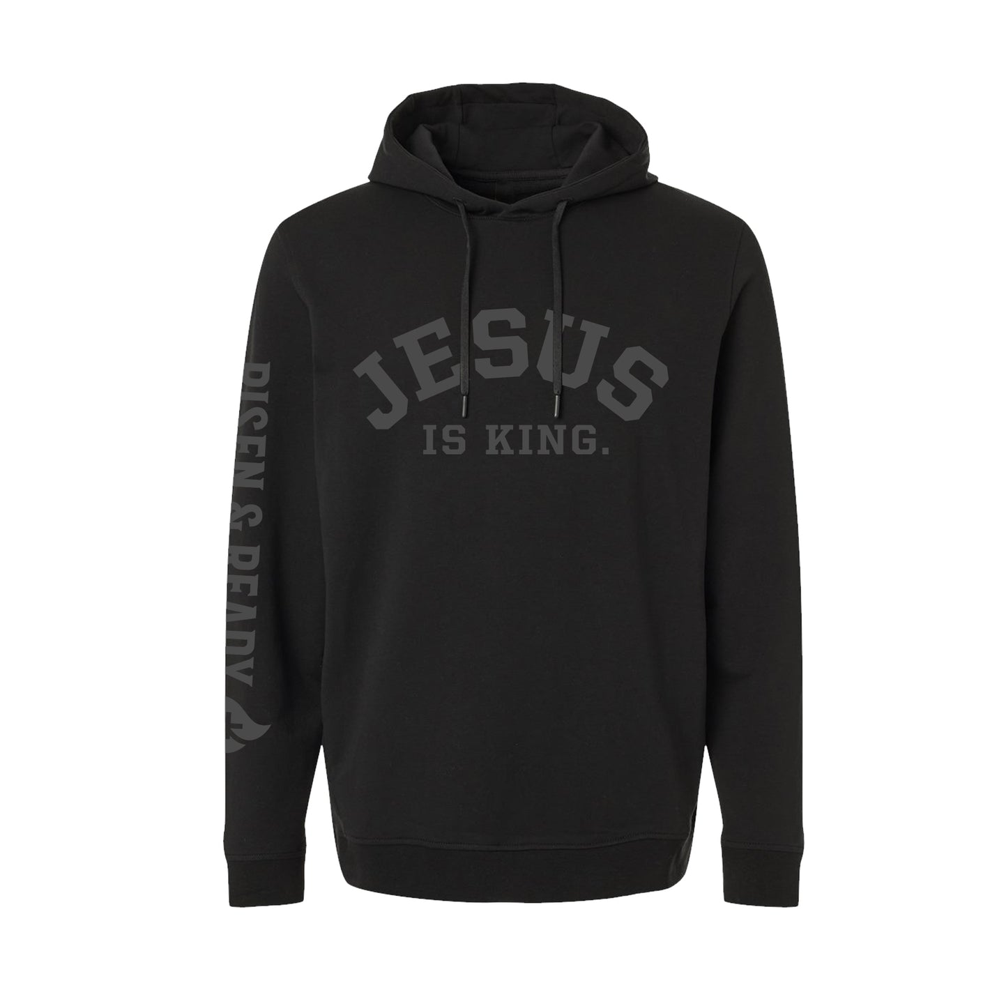Jesus Is King Ghosted Grey Lightweight Hoodie
