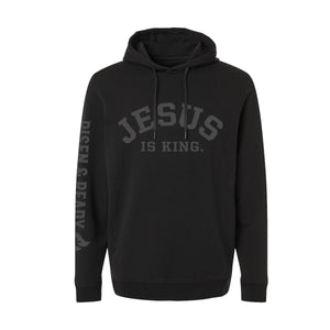 Jesus Is King Ghosted Grey Lightweight Hoodie