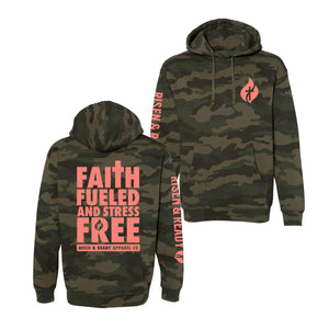 Faith Fueled and Stress Free Heavyweight Premium Hoodie